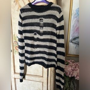 Royal Bones distressed sweater